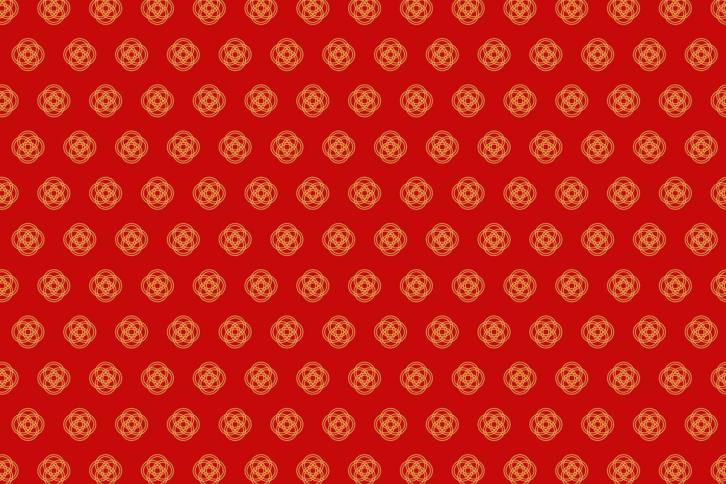 patrón vectorial chino, patrón tradicional, textura tradicional, fondo rojo y dorado vector