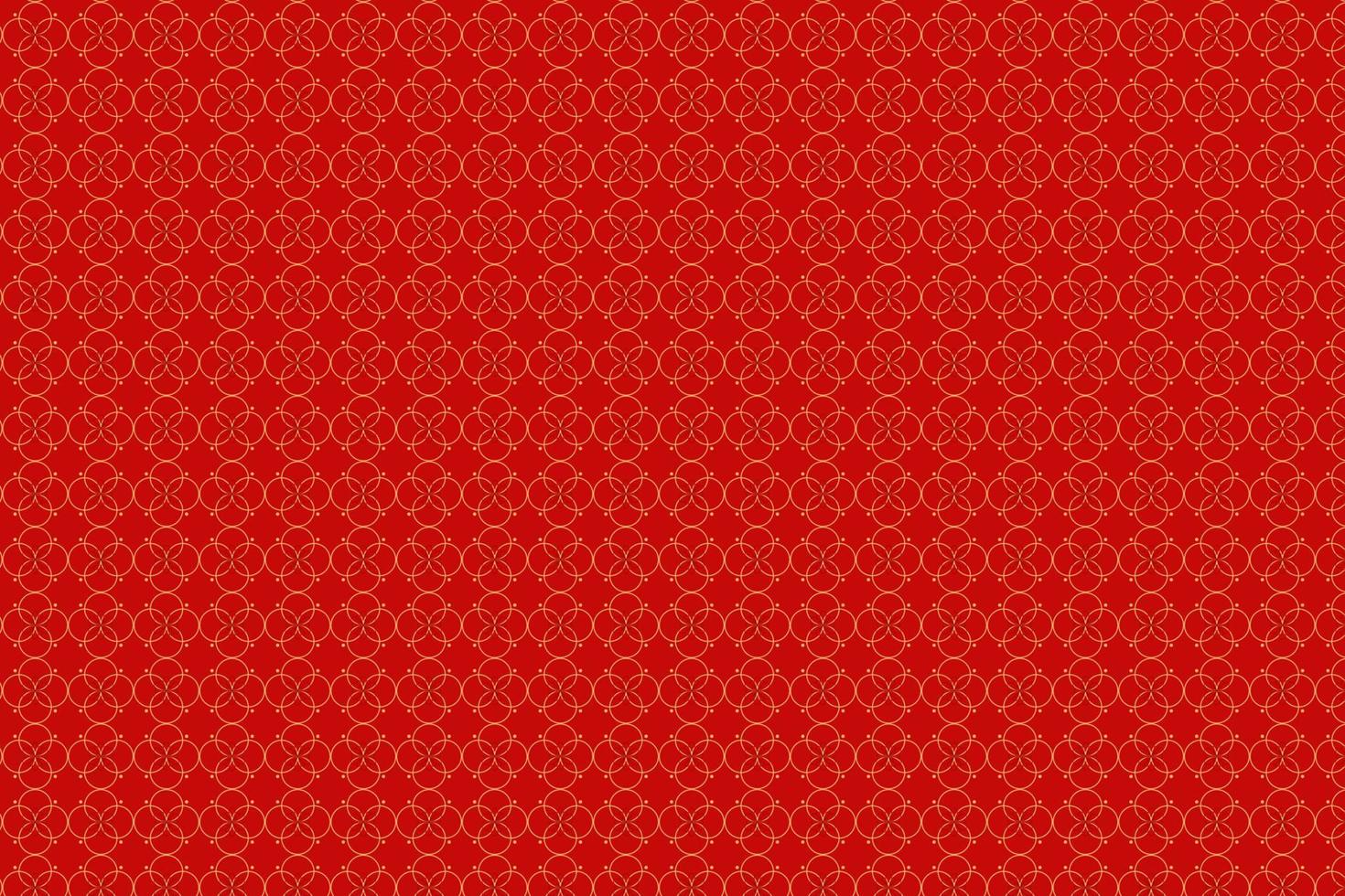 patrón vectorial chino, patrón tradicional, textura tradicional, fondo rojo y dorado vector