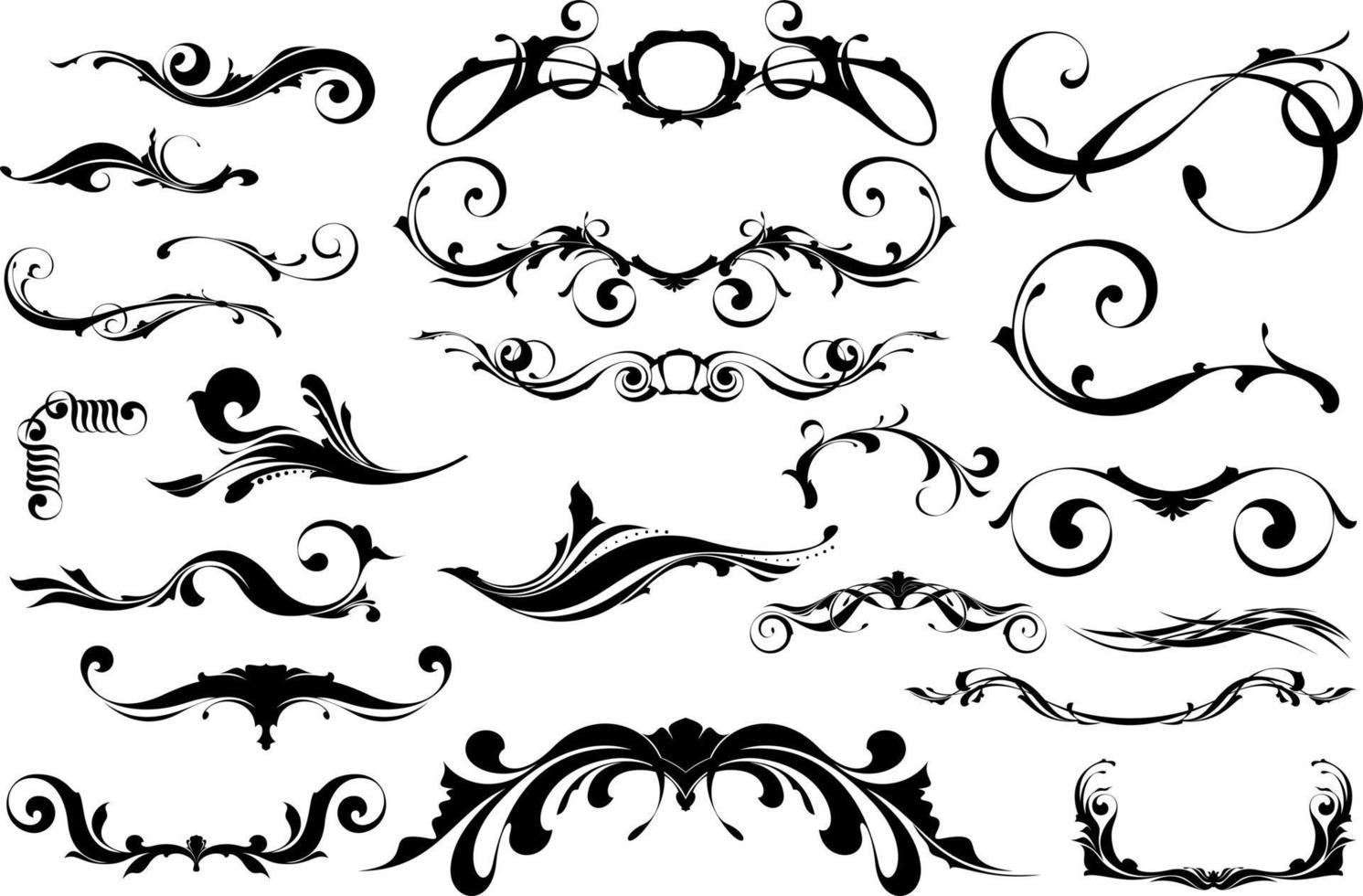 Damask detail.Graphic elements for design vector
