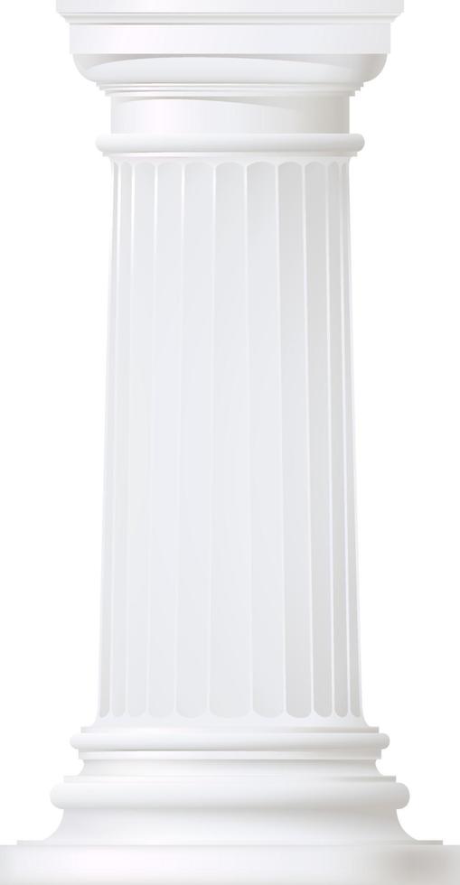 Doric. Classic style column. vector