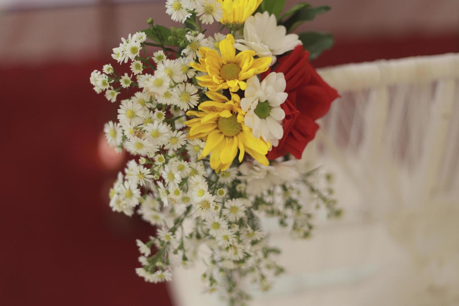 Wedding arch, wedding, wedding moment, wedding decorations, flowers, chairs, outdoor ceremony in the open air photo