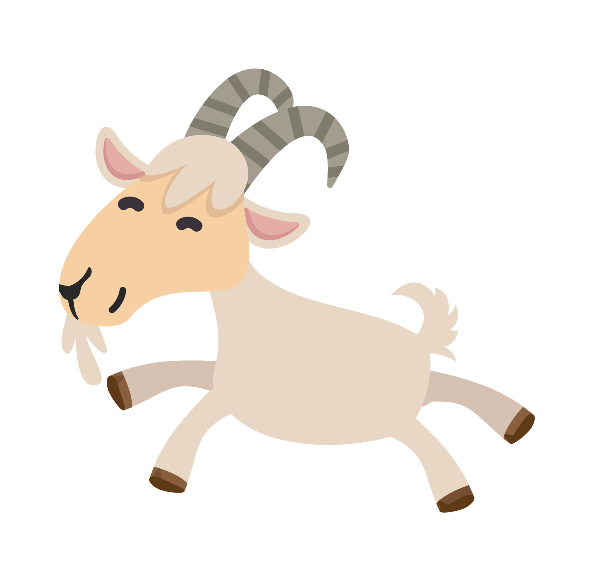 adorable funny goat Cartoon vector 5453155 Vector Art at Vecteezy