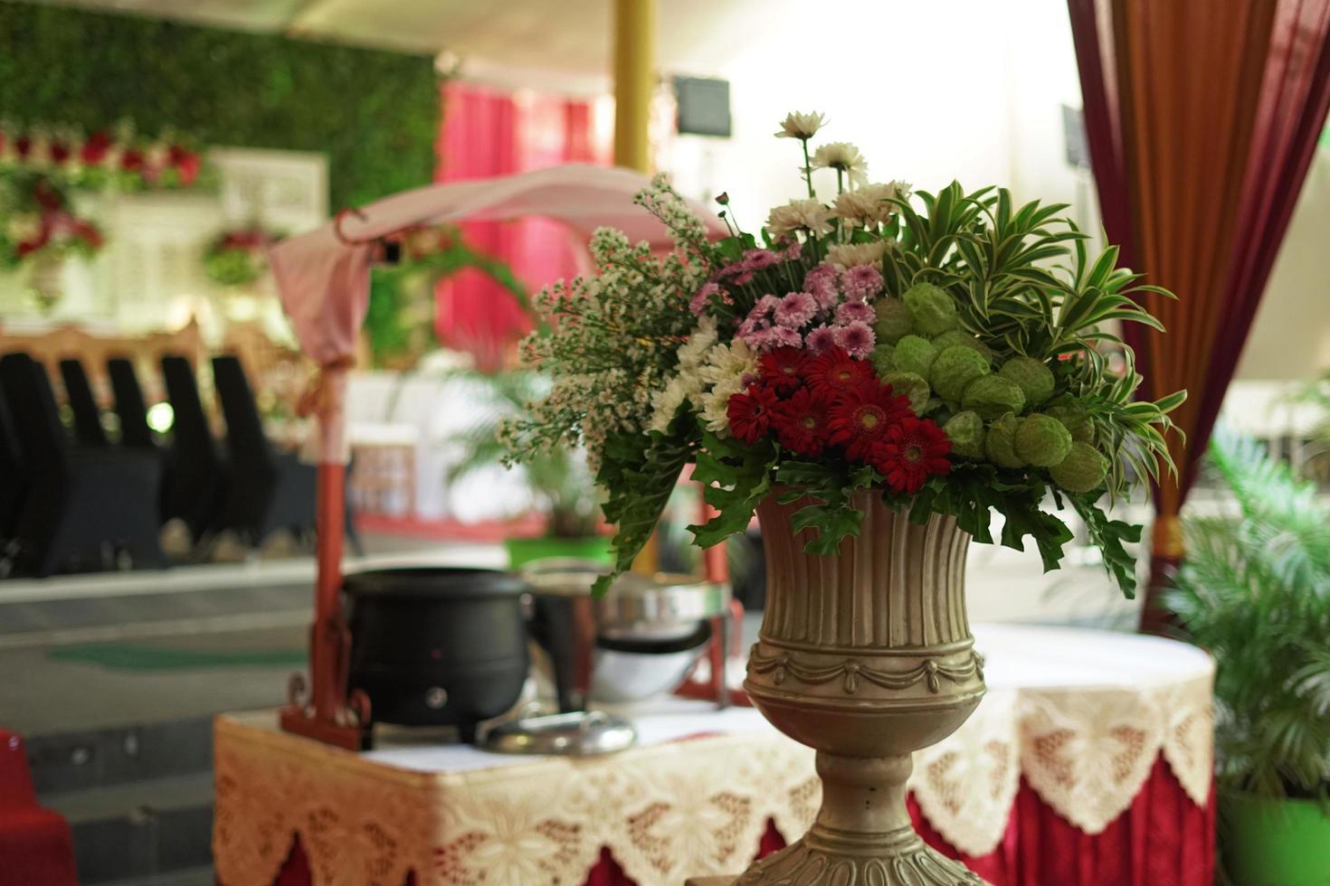 Wedding arch, wedding, wedding moment, wedding decorations, flowers, chairs, outdoor ceremony in the open air photo