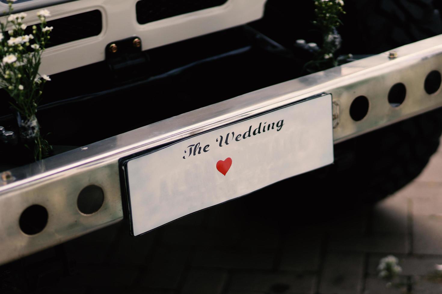 Wedding moment, outdoor ceremony in the open air, bouquets of flowers photo