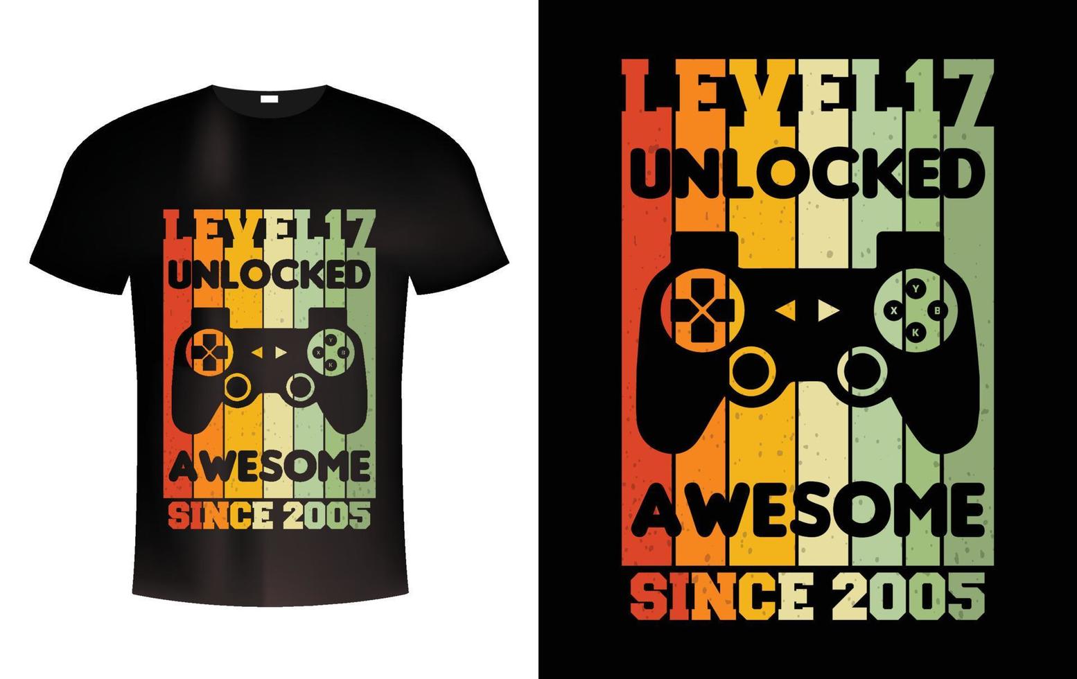 Level T-Shirt Design Gamming T-shirt Joistick T-Shirt vector