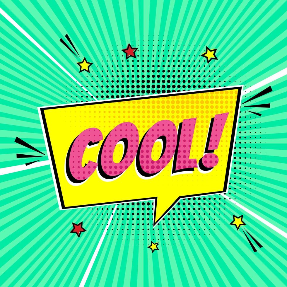 Comic Lettering Summer In The Speech Bubbles Comic Style Flat Design. Dynamic Pop Art Vector Illustration Isolated On Rays Background. Exclamation Concept Of Comic Book Style Pop Art Voice Phrase.