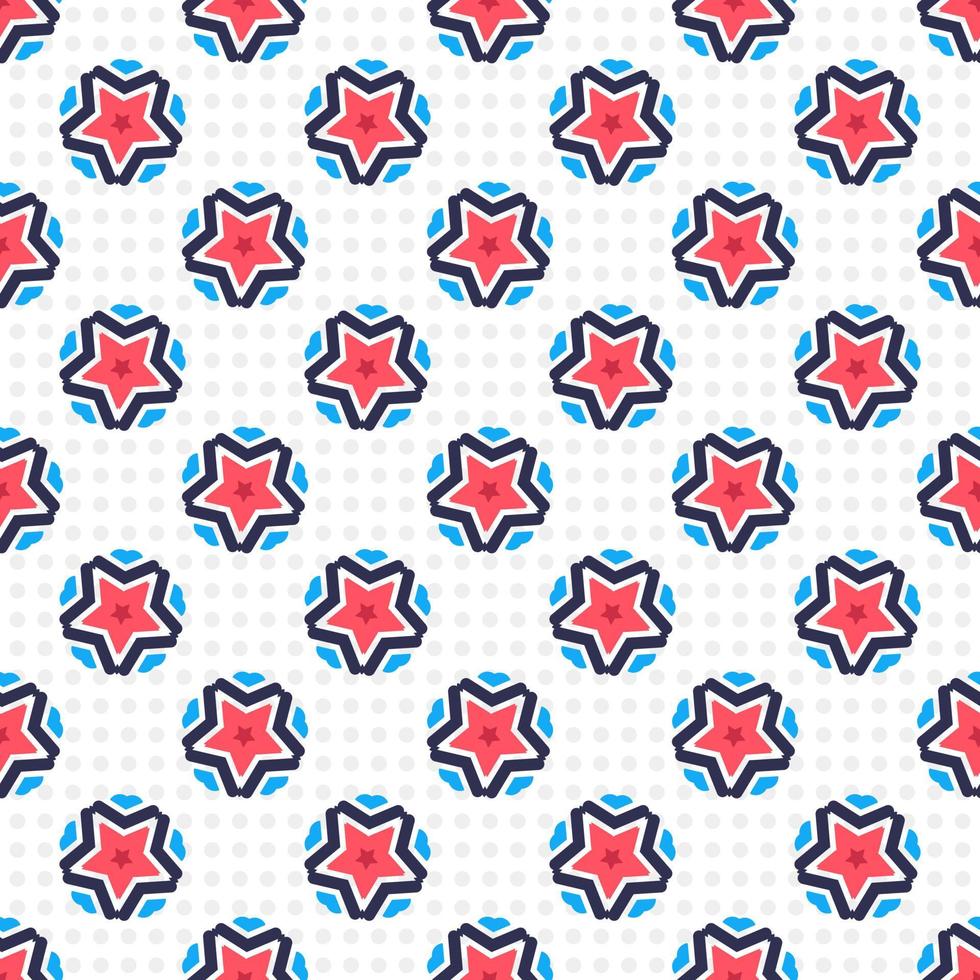 Seamless pattern with stars vector