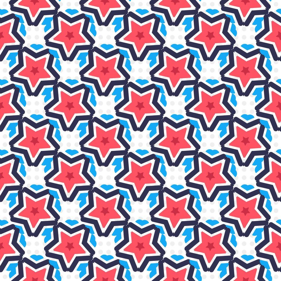 Seamless pattern with stars vector