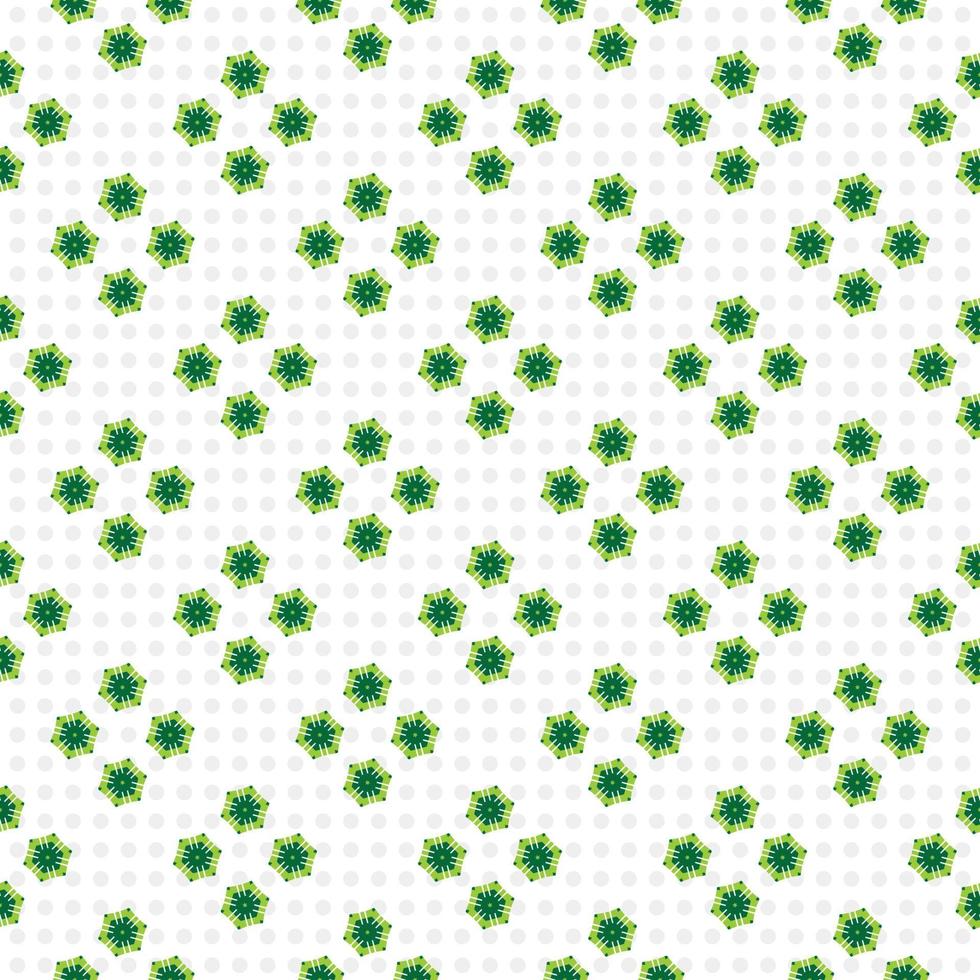 Seamless pattern with green leaves vector