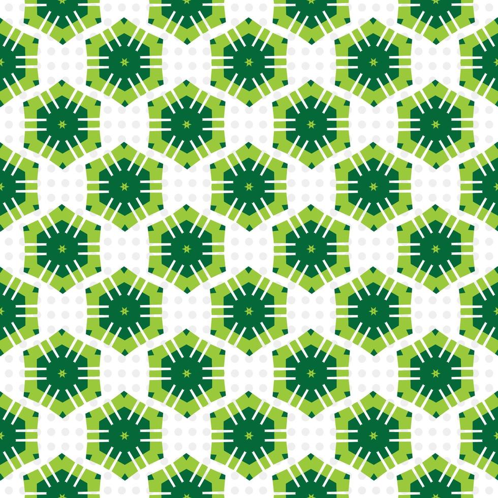 Seamless pattern with green leaves vector