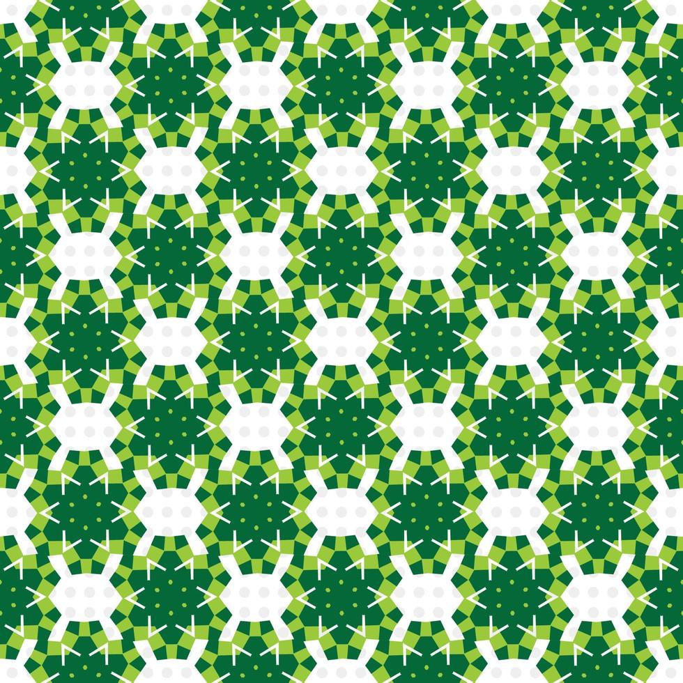Seamless pattern with green leaves vector
