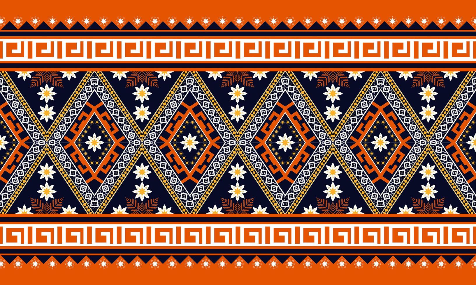 Geometric ethnic oriental seamless pattern traditional Design for background,carpet,wallpaper,clothing,wrapping,Batik,fabric,Vector illustration.embroidery style. vector