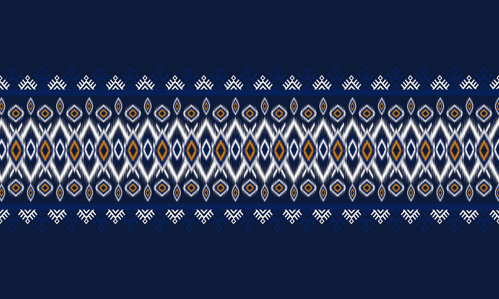 diseño tradicional del patrón de ikat oriental étnico geométrico para el fondo, alfombra, papel tapiz, ropa, envoltura, batik, tela, estilo de bordado de ilustración vectorial. vector