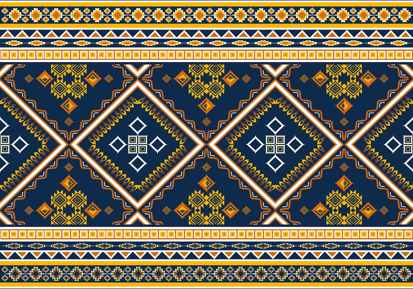 Geometric ethnic oriental seamless pattern traditional Design for background,carpet,wallpaper,clothing,wrapping,Batik,fabric,Vector illustration.embroidery style. vector
