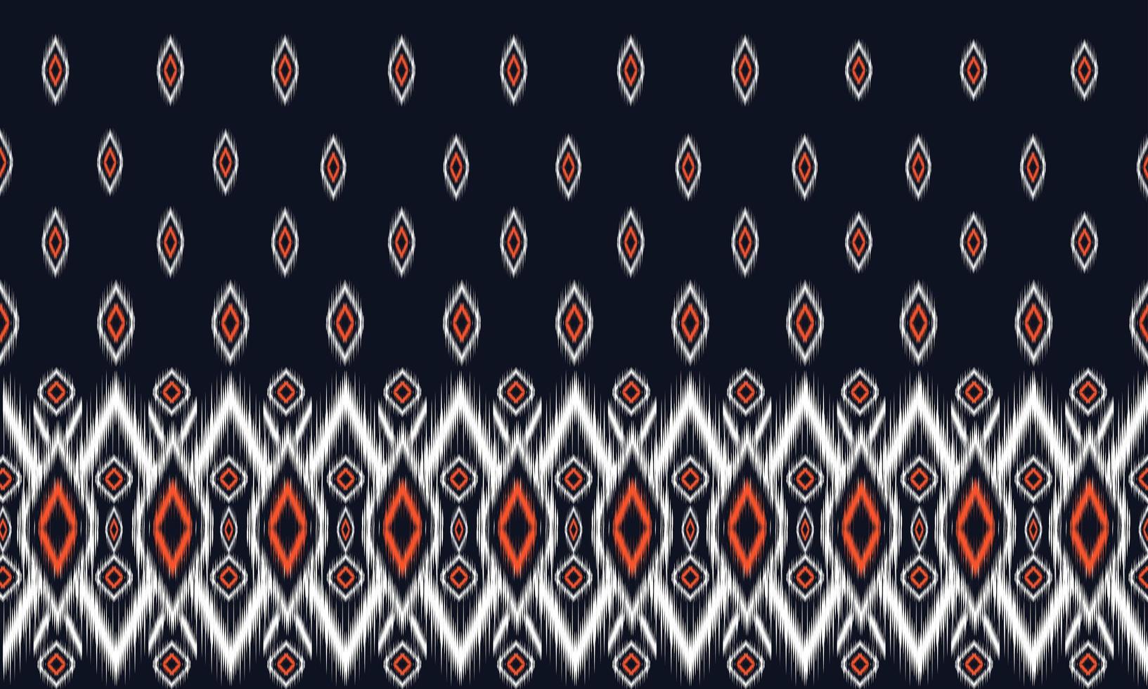 Geometric ethnic oriental ikat pattern traditional Design for background,carpet,wallpaper,clothing,wrapping,Batik,fabric,Vector illustration.embroidery style. vector