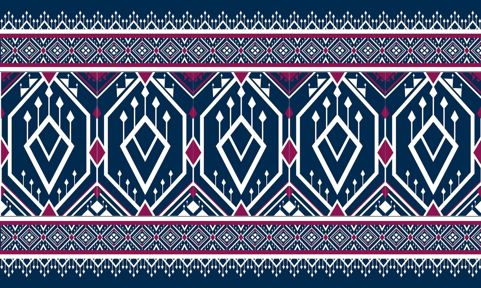 diseño tradicional de patrón oriental étnico geométrico para fondo, alfombra, papel tapiz, ropa, envoltura, batik, tela, estilo de bordado de ilustración vectorial. vector