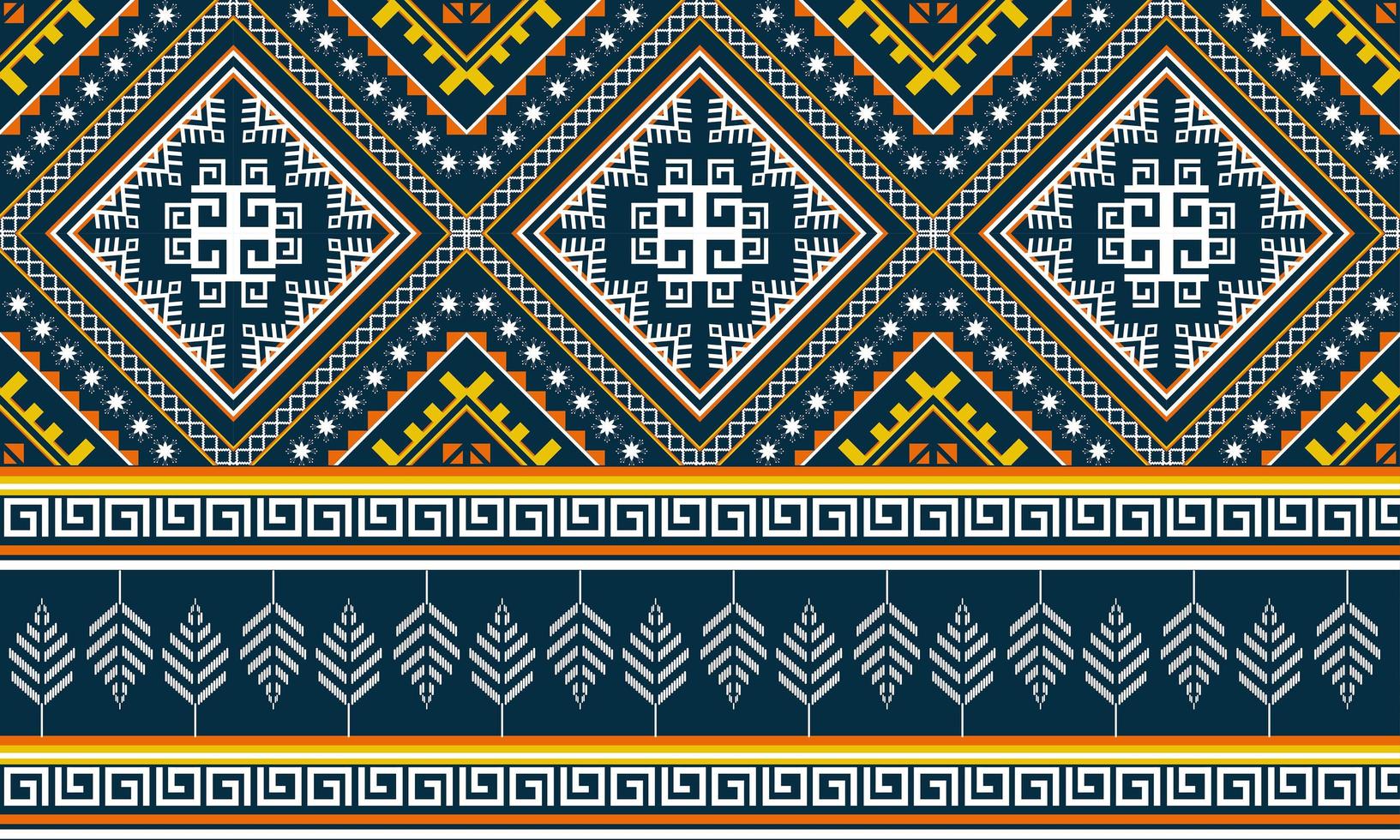 Abstract ethnic geometric pattern design for background or wallpaper. vector