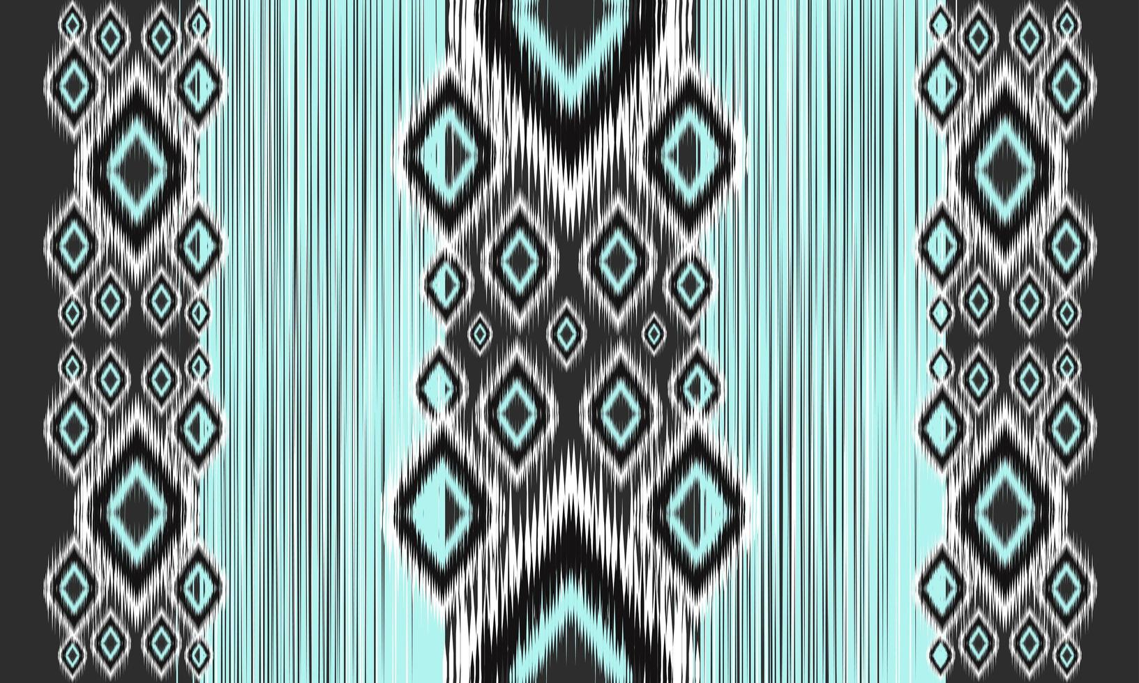 Geometric ethnic oriental ikat pattern traditional Design for background,carpet,wallpaper,clothing,wrapping,Batik,fabric,Vector illustration.embroidery style. vector
