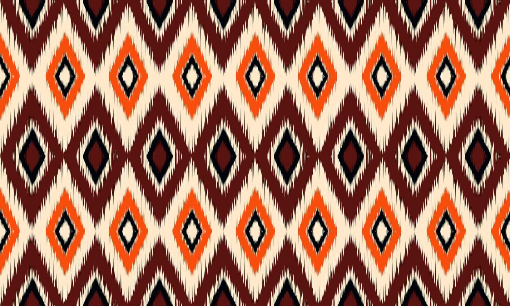 diseño tradicional del patrón de ikat oriental étnico geométrico para el fondo, alfombra, papel tapiz, ropa, envoltura, batik, tela, estilo de bordado de ilustración vectorial. vector