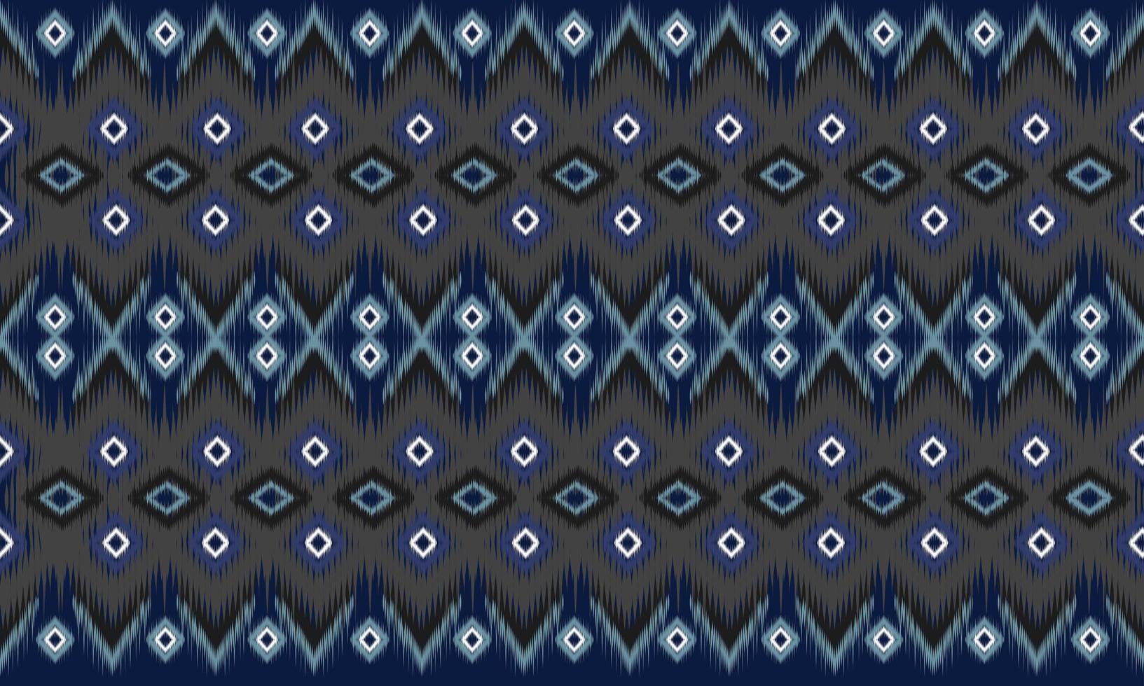 Geometric ethnic oriental ikat pattern traditional Design for background,carpet,wallpaper,clothing,wrapping,Batik,fabric,Vector illustration.embroidery style. vector