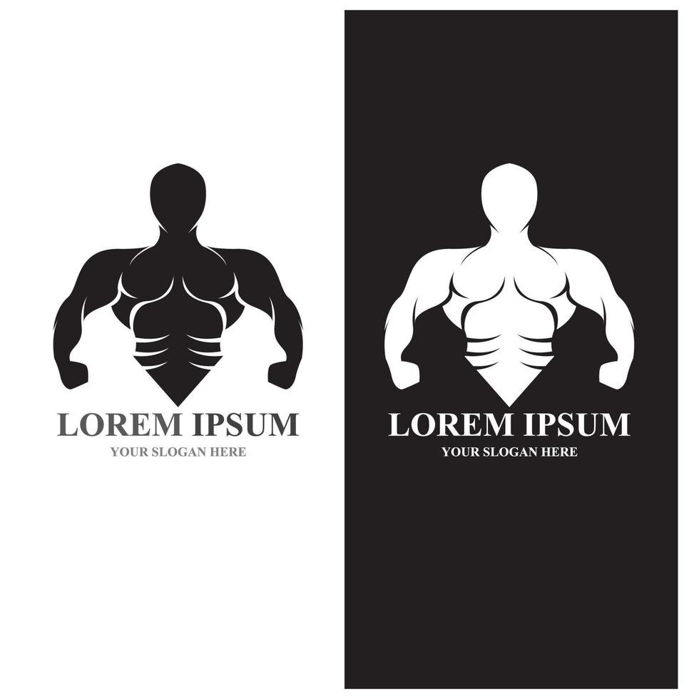 gimnasio insignia fitness logotipo diseño vector objeto e iconos para el deporte