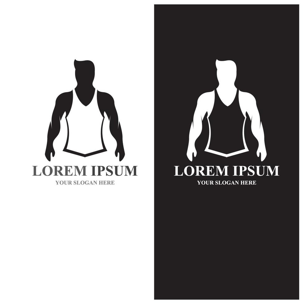 gimnasio insignia fitness logotipo diseño vector objeto e iconos para el deporte