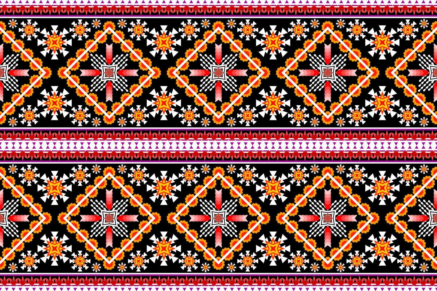 Geometric ethnic oriental traditional pattern.Figure tribal embroidery style.Design for wallpaper,clothing,wrapping,fabric,vector illustration vector