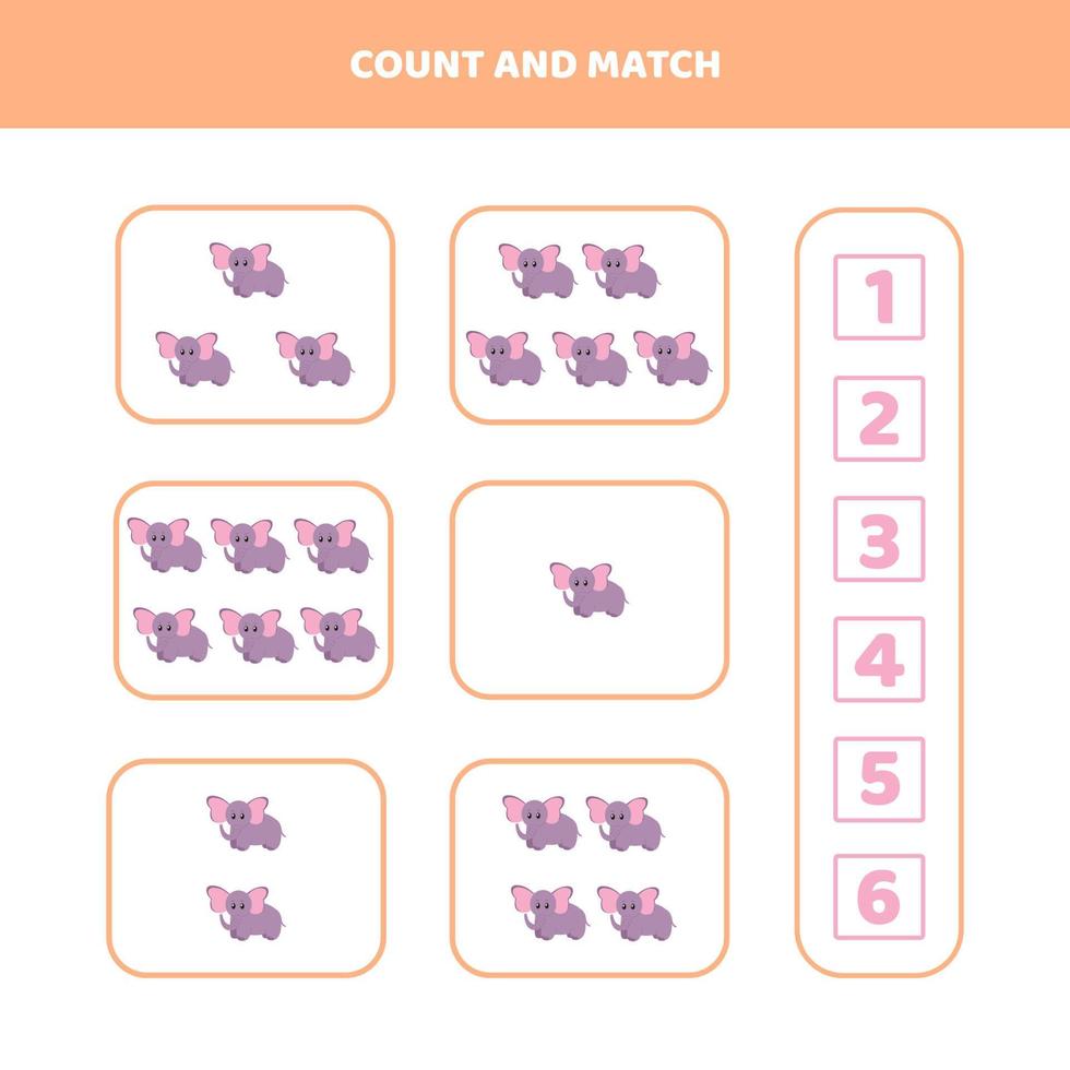 Count and match. vector