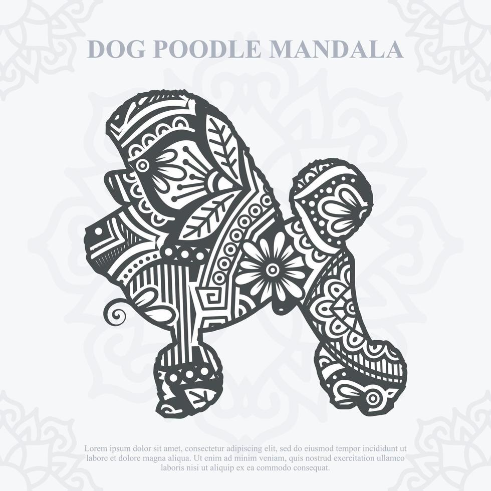 Dog Mandala Vector. Boho Style SVG. Eps 10 vector