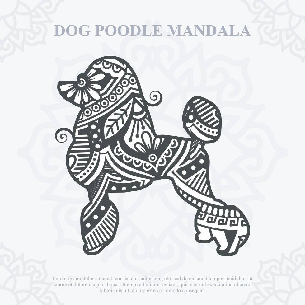 Dog Mandala Vector. Boho Style SVG. Eps 10 vector