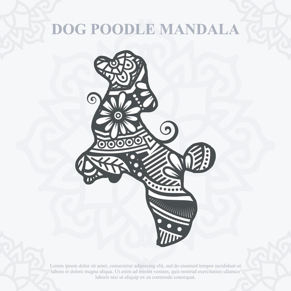 Dog Mandala Vector. Boho Style SVG. Eps 10 vector