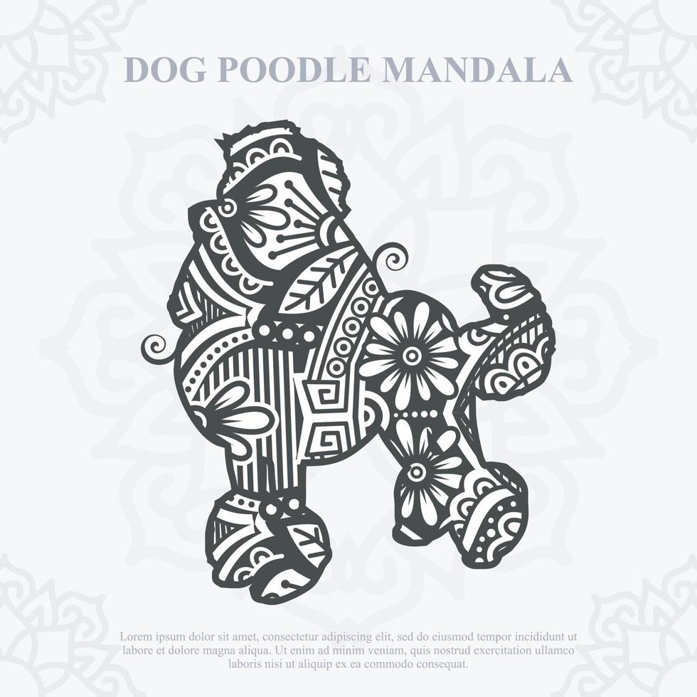 Dog Mandala Vector. Boho Style SVG. Eps 10 vector