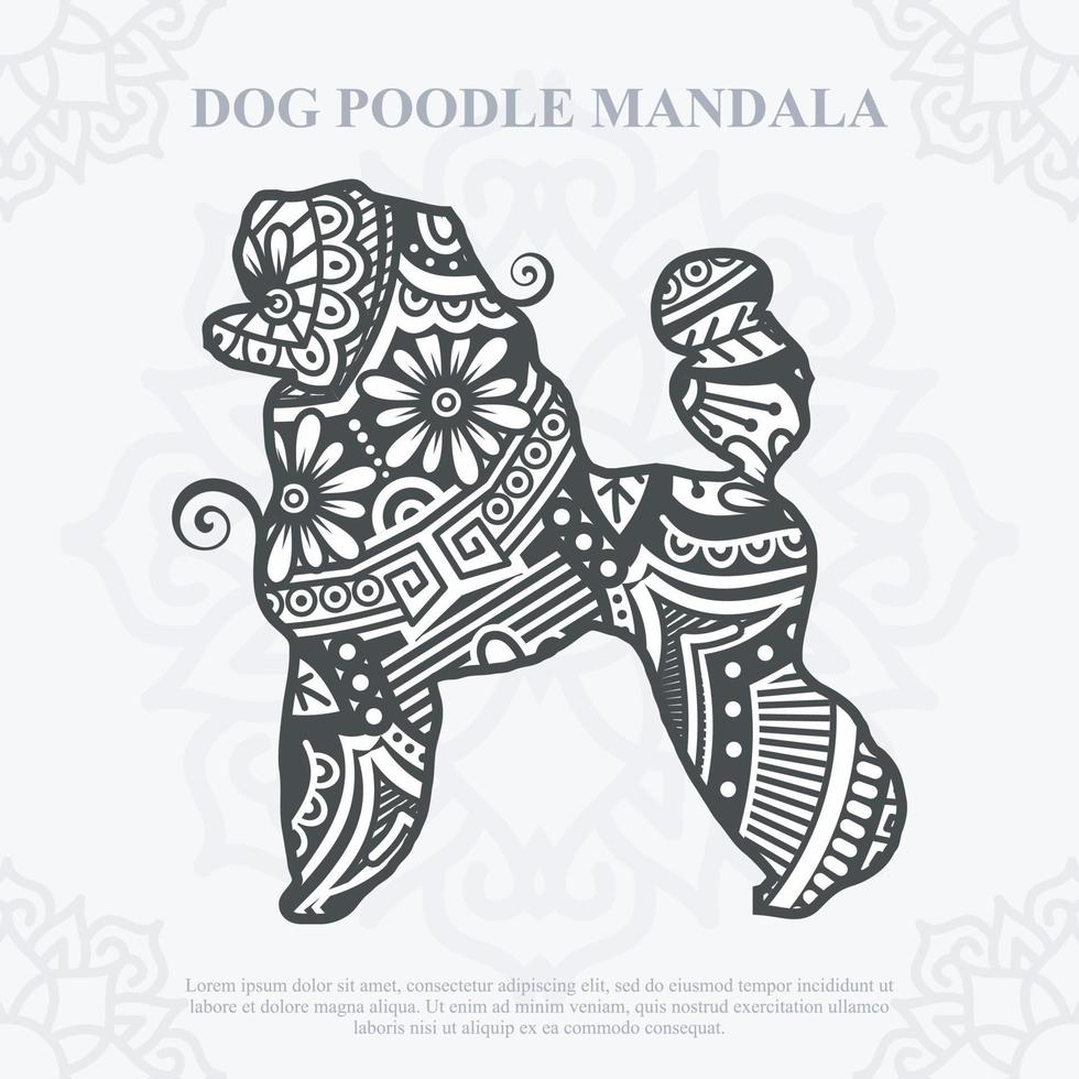 Dog Mandala Vector. Boho Style SVG. Eps 10 vector