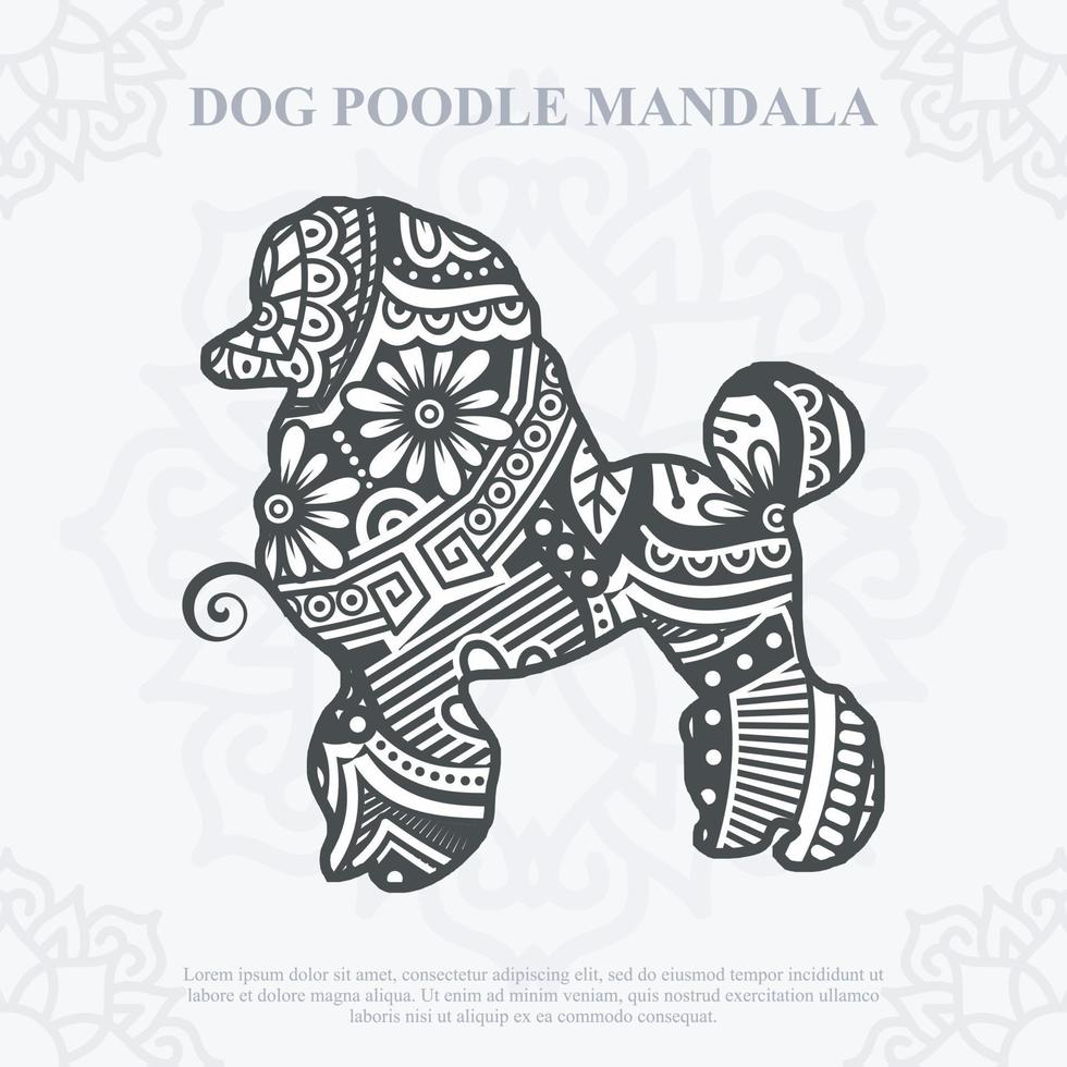 Dog Mandala Vector. Boho Style SVG. Eps 10 vector