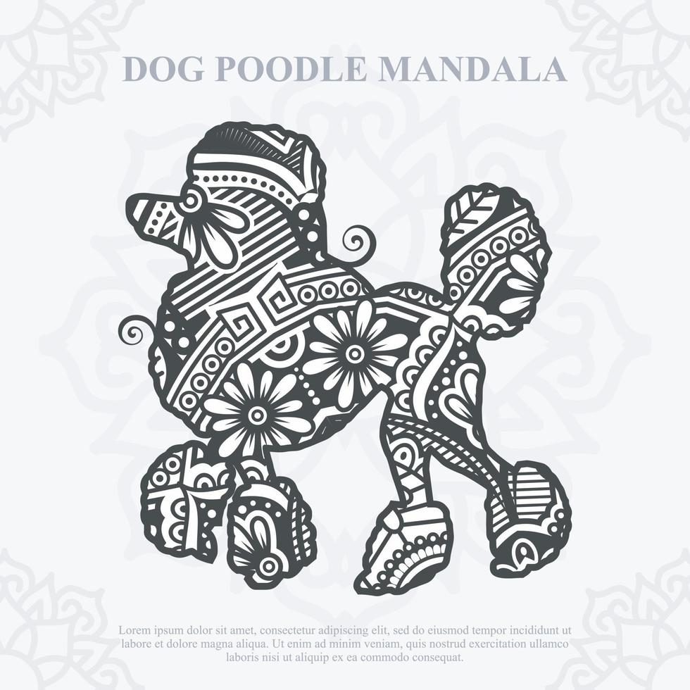 Dog Mandala Vector. Boho Style SVG. Eps 10 vector