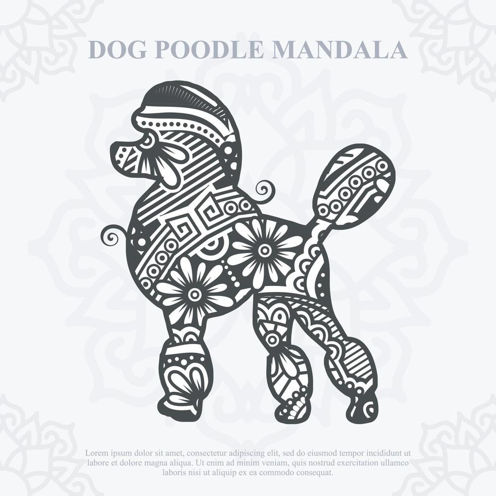 Dog Mandala Vector. Boho Style SVG. Eps 10 vector