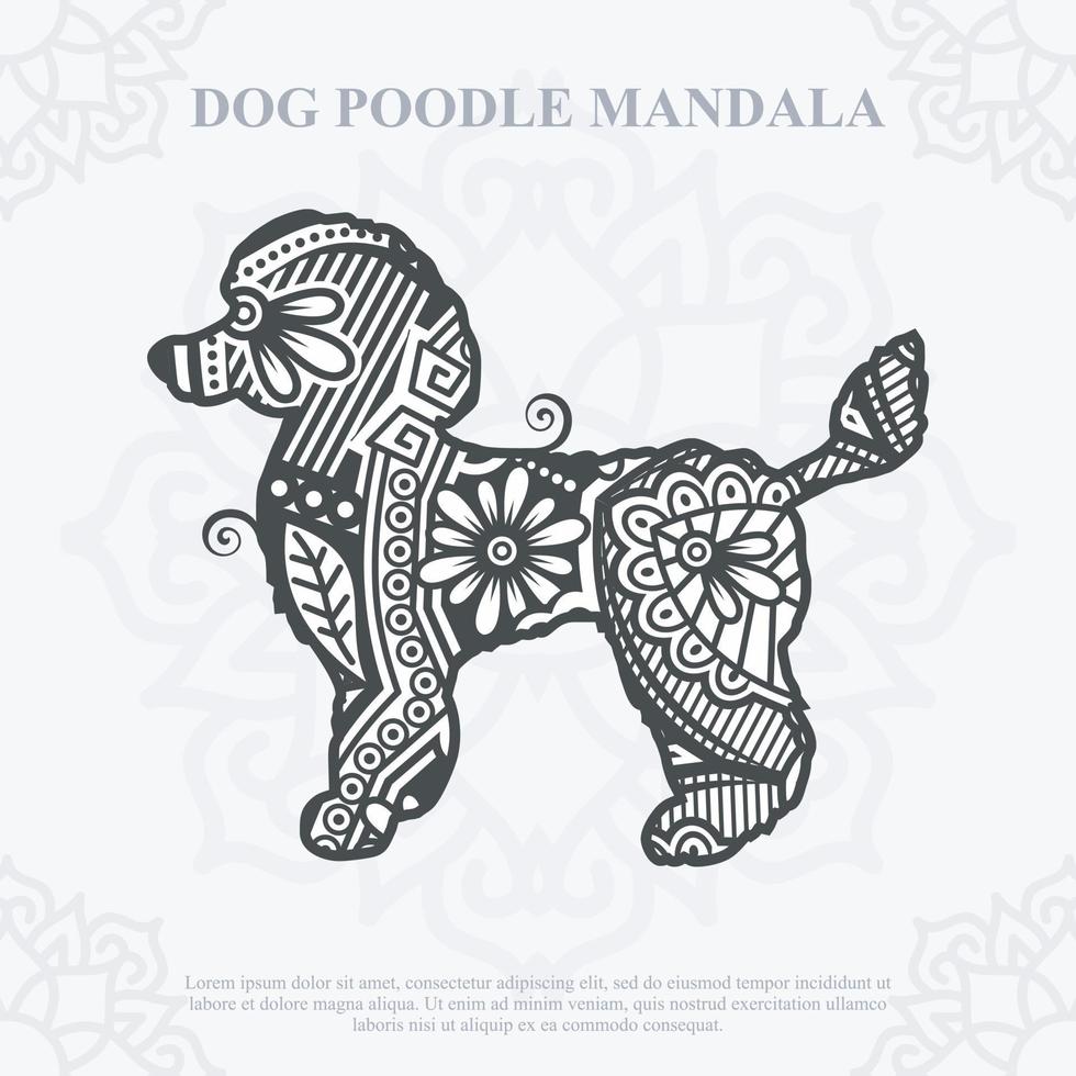 Dog Mandala Vector. Boho Style SVG. Eps 10 vector