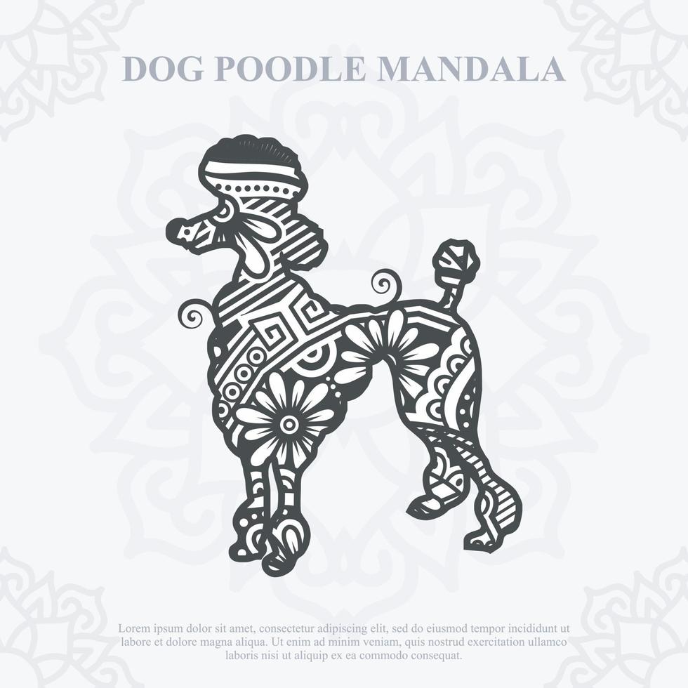 Dog Mandala Vector. Boho Style SVG. Eps 10 vector