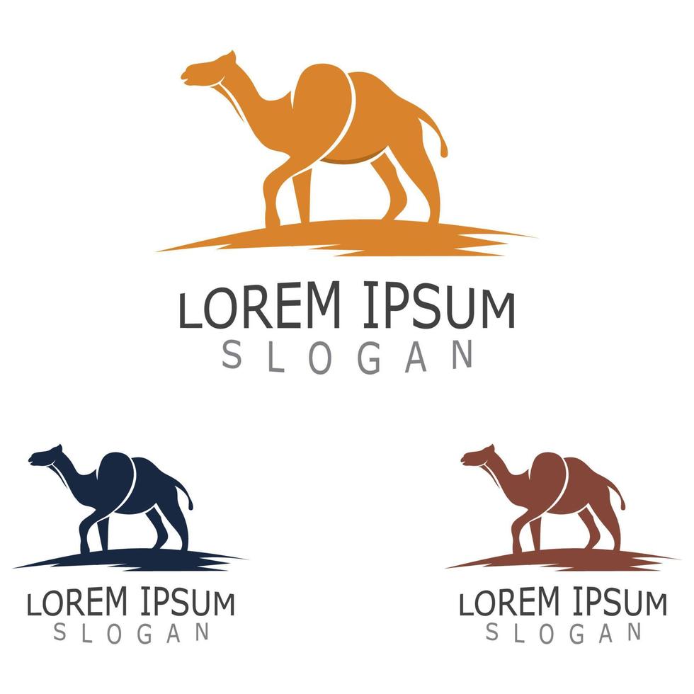 Vector Camel icon and logo design elements labels template vintage