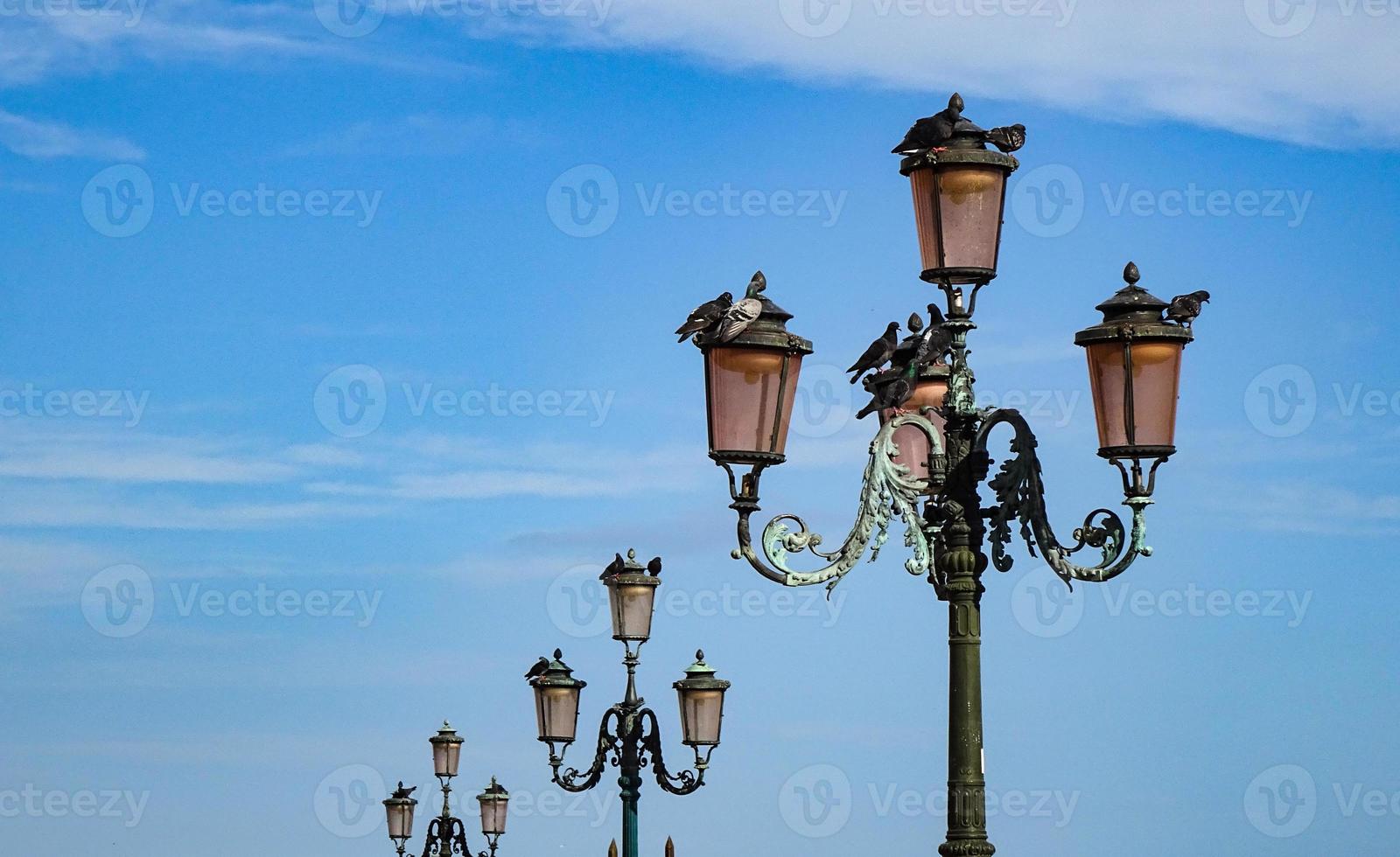 St. Mark's Square in Venice. Tall bell tower on a sunny day. photo