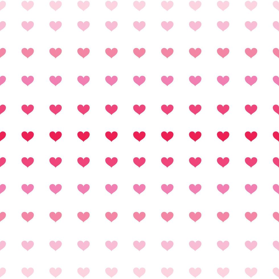 Pink hearts seamless pattern background design vector