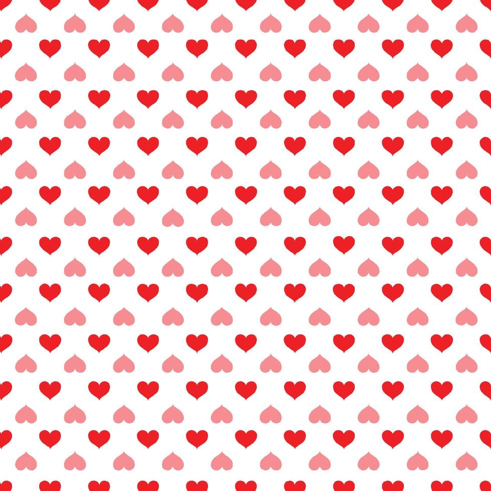Red hearts seamless pattern background design vector