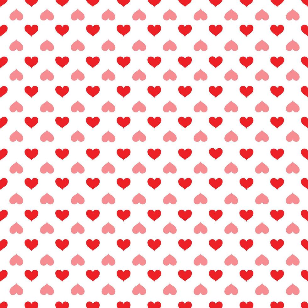 Red hearts seamless pattern background design vector