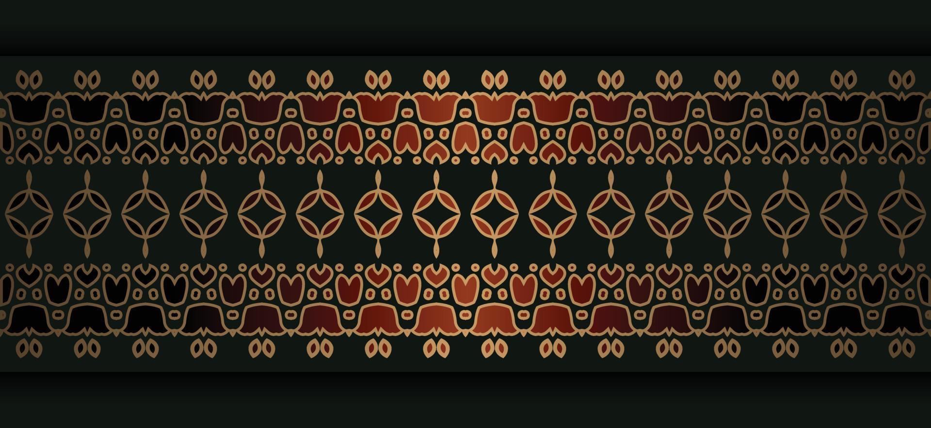 Elegant golden ornamental border template vector
