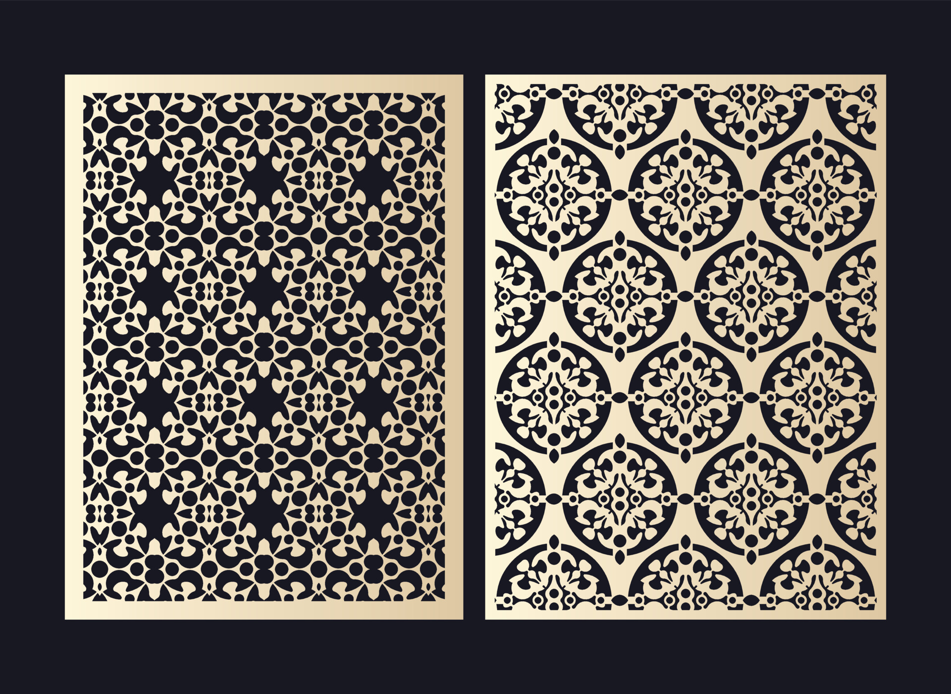 seamless die cut decorative pattern template 5457341 Vector Art at Vecteezy