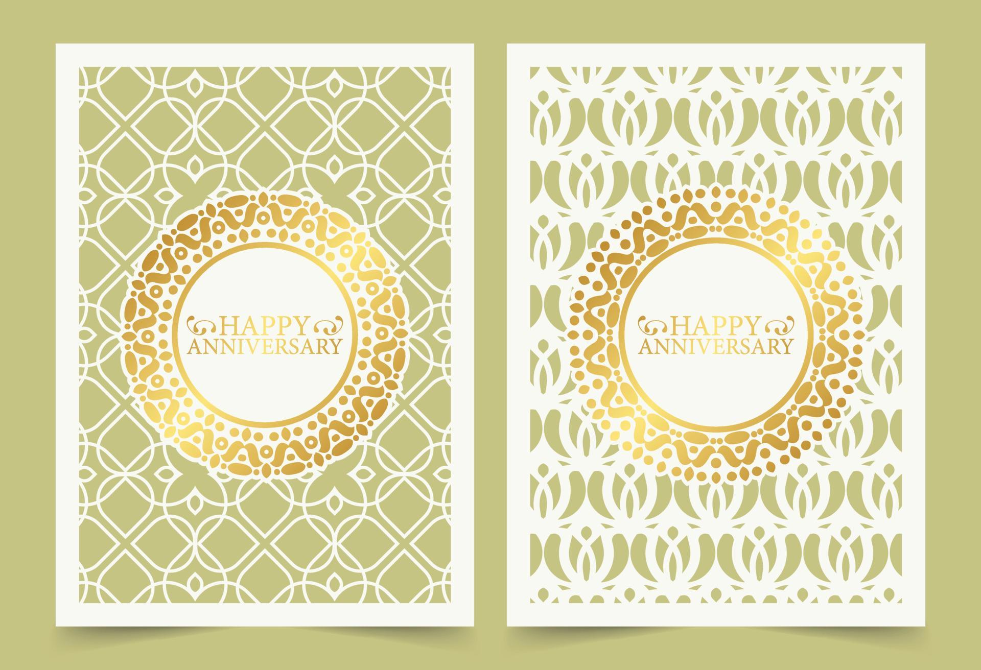 Gold and white Happy Birthday cover cut 5457450 Vector Art at Vecteezy