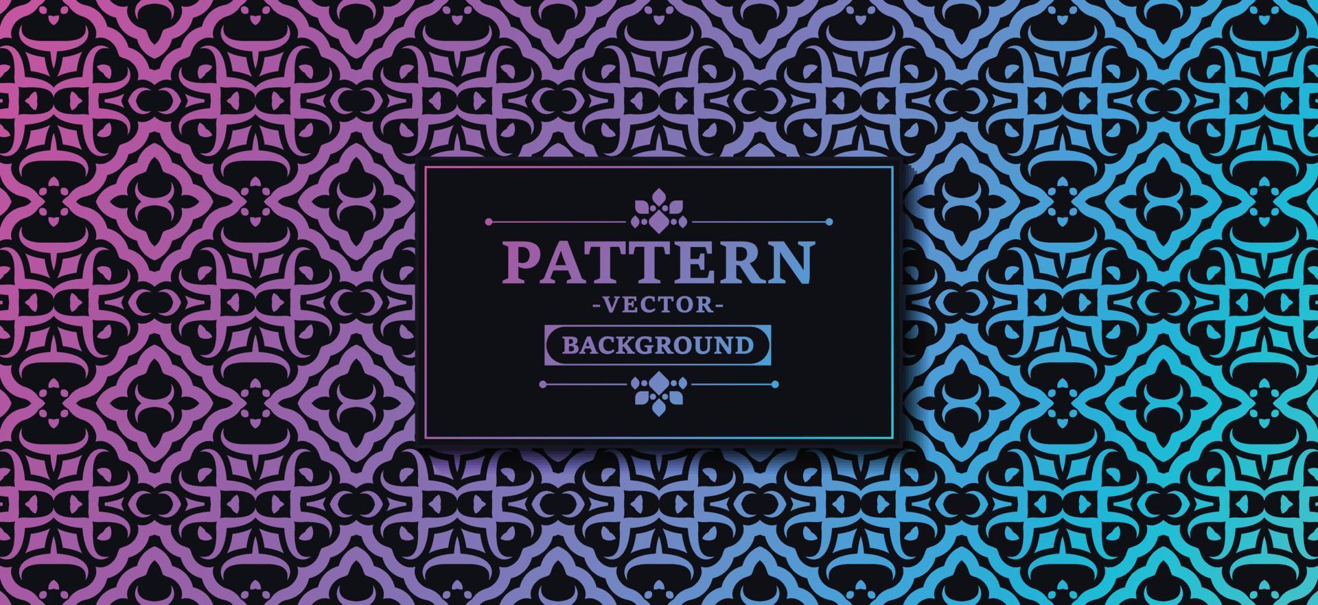 gradation and black seamless line pattern design vector