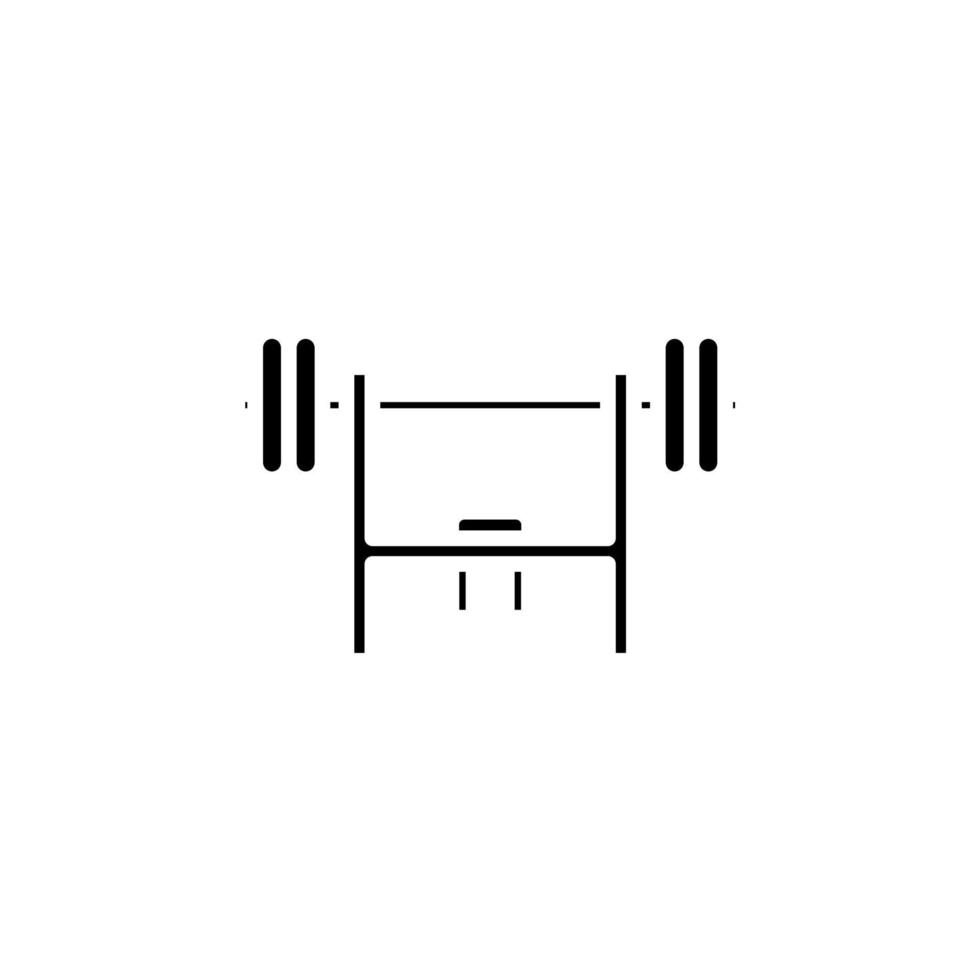 Gym, Fitness, Weight Solid Icon Vector Illustration Logo Template. Suitable For Many Purposes.