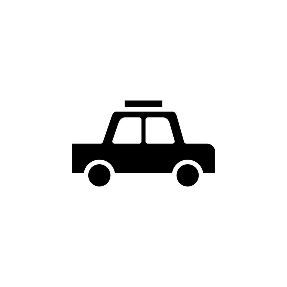 Cab, Taxi, Travel, Transportation Solid Icon Vector Illustration Logo Template. Suitable For Many Purposes.