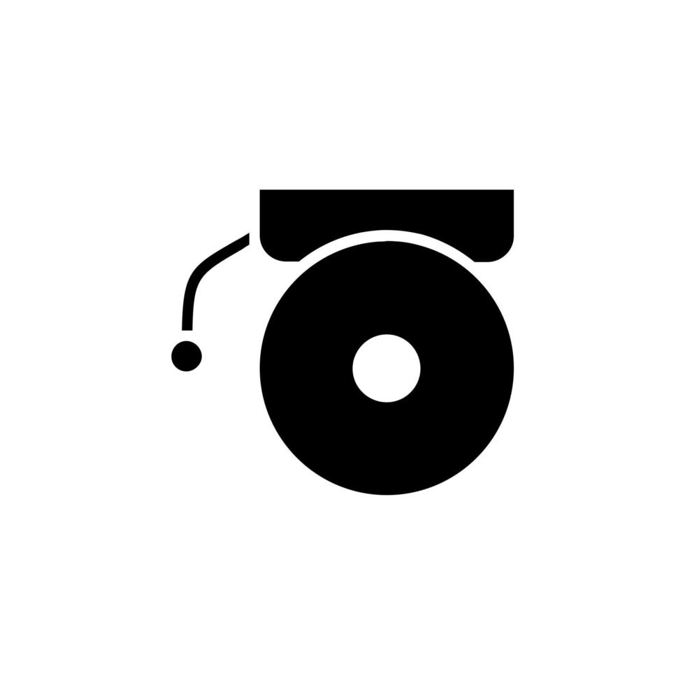 Alarm Solid Icon Vector Illustration Logo Template. Suitable For Many Purposes.